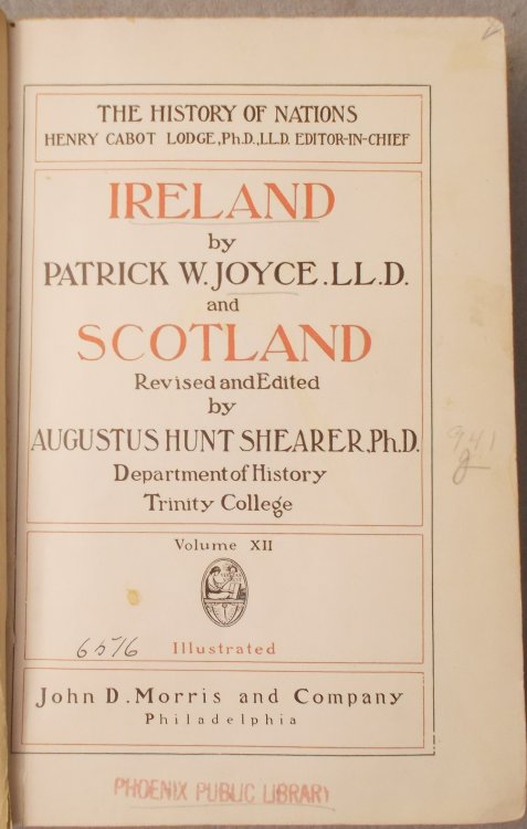 Image for Ireland and Scotland: the History of Nations, Volume XII Ireland and Scotland: the History of Nations, Volume XII
