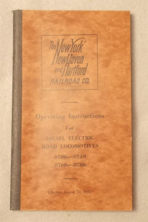 Image for Operating Instructions for Diesel Electric Road Locomotives 0700-0759, 0760-0786 (Effective August 20, 1951) Operating Instructions for Diesel Electric Road Locomotives 0700-0759, 0760-0786 (Effective August 20, 1951)