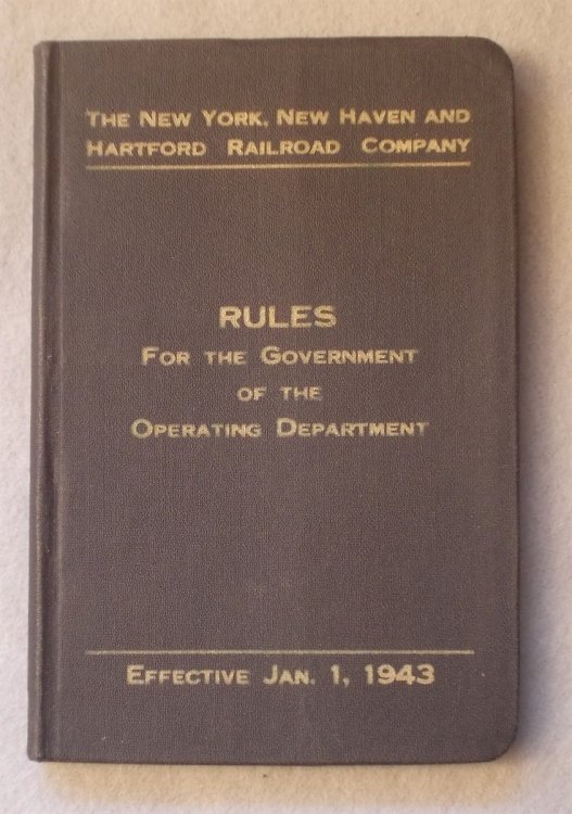 Image for Rules for the Government of the Operating Department, Effective January 1, 1943 Rules for the Government of the Operating Department, Effective January 1, 1943