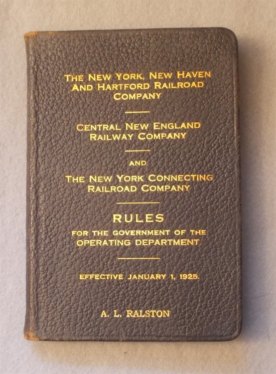Image for Rules for the Government of the Operating Department, Effective January 1, 1925 Rules for the Government of the Operating Department, Effective January 1, 1925
