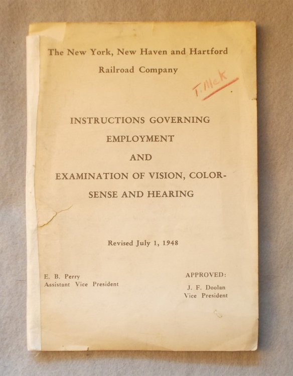 Image for Instructions Governing Employment and Examination of Vision, Color-Sense and Hearing, Revised July 1, 1948 Instructions Governing Employment and Examination of Vision, Color-Sense and Hearing, Revised July 1, 1948