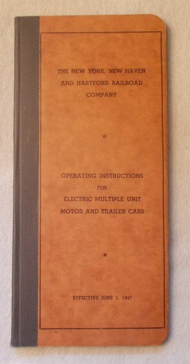 Image for Operating Instructions for Electric Multiple Unit Motor Cars and Trailer Cars (Effective June 1, 1947) Operating Instructions for Electric Multiple Unit Motor Cars and Trailer Cars (Effective June 1, 1947)