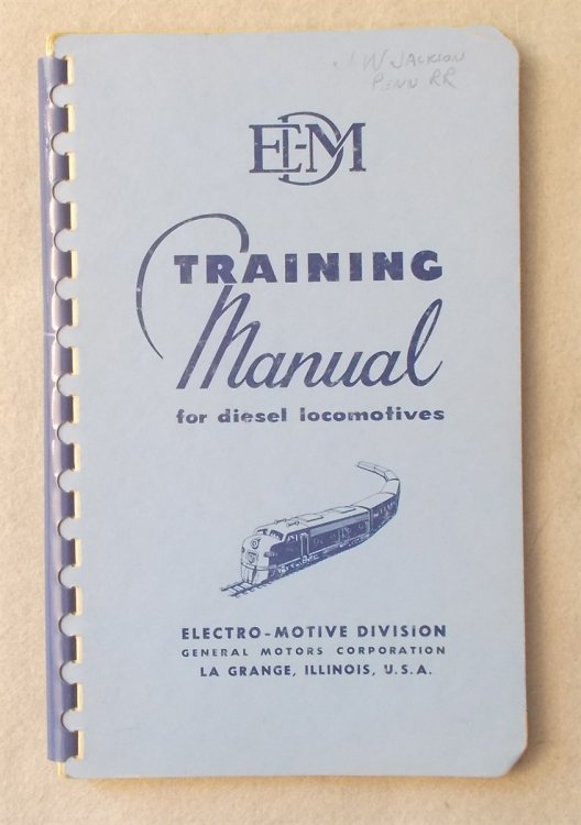 1952 General Motors Training Manual for Diesel Locomotives (Electro-Motive Division)