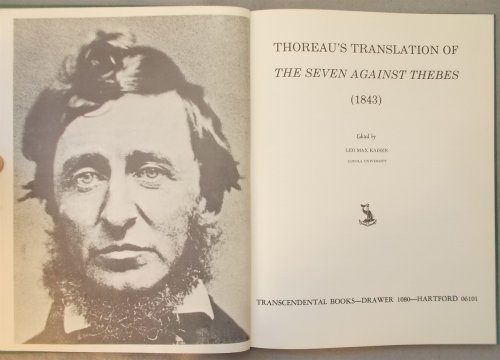 Image for Thoreau's Translation of the Seven Against Thebes (1843) Thoreau's Translation of the Seven Against Thebes (1843)