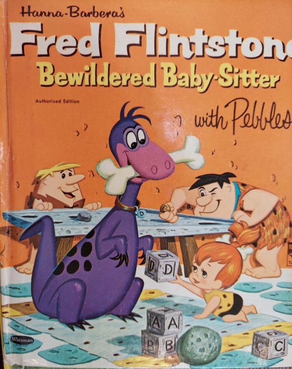 Image for Hanna Barbera's Fred Flintstone : Bewildered Baby Sitter with Pebbles Hanna Barbera's Fred Flintstone : Bewildered Baby Sitter with Pebbles