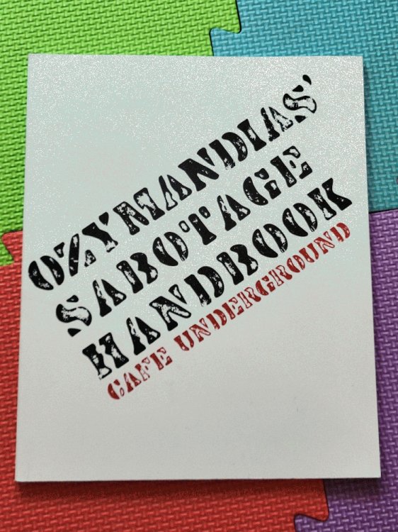 Image for Ozymandias' Sabotage Handbook Ozymandias' Sabotage Handbook