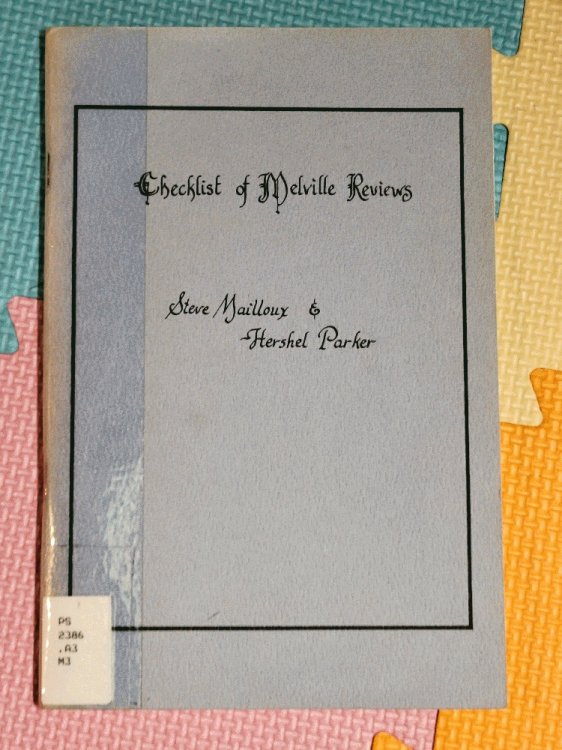 Image for CHECKLIST OF MELVILLE REVIEWS CHECKLIST OF MELVILLE REVIEWS
