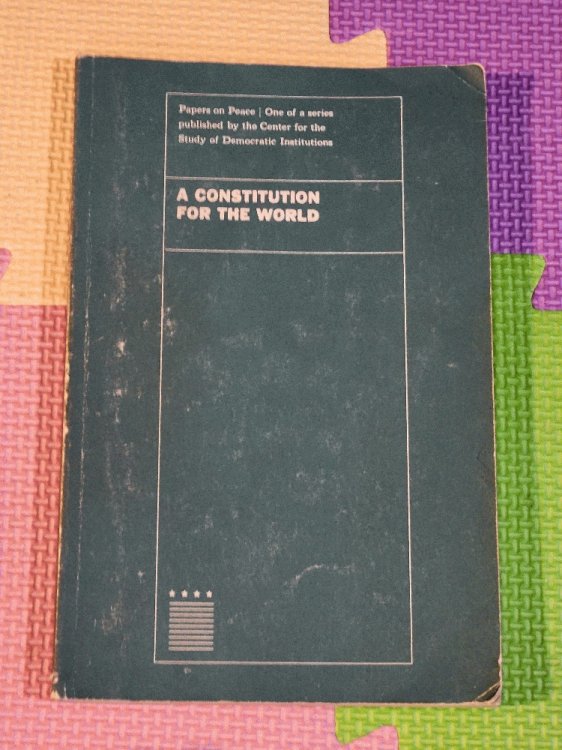 Image for A Constitution for the World (Papers on Peace Series) A Constitution for the World (Papers on Peace Series)