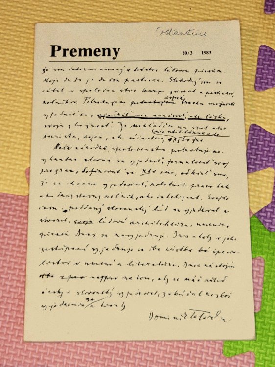 Premeny 20/3; 1983