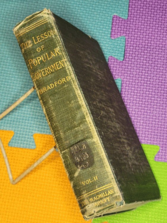 Image for The Lesson of Popular Government Volume 2 The Lesson of Popular Government Volume 2