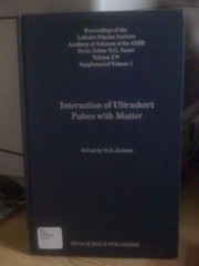 Image for Interaction of Ultrashort Pulses With Matter (Horizons in World Physics) (English and Russian Edition) Interaction of Ultrashort Pulses With Matter (Horizons in World Physics) (English and Russian Edition)