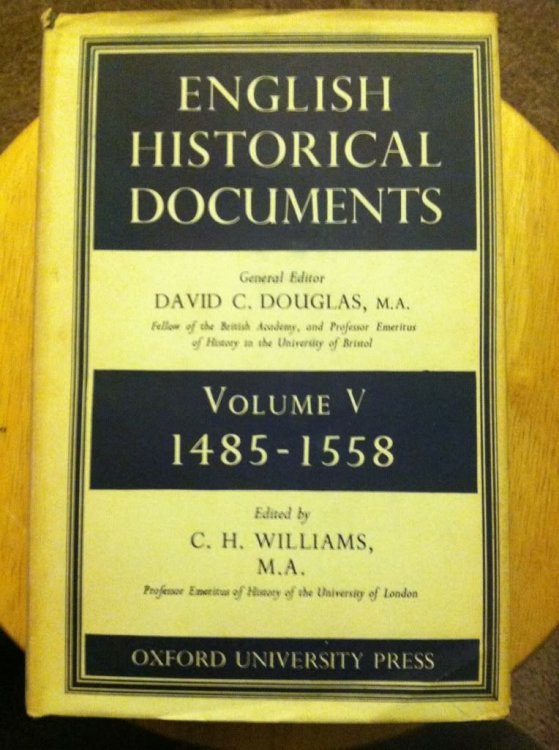 Image for English Historical Documents Volume V 1485-1558 English Historical Documents Volume V 1485-1558
