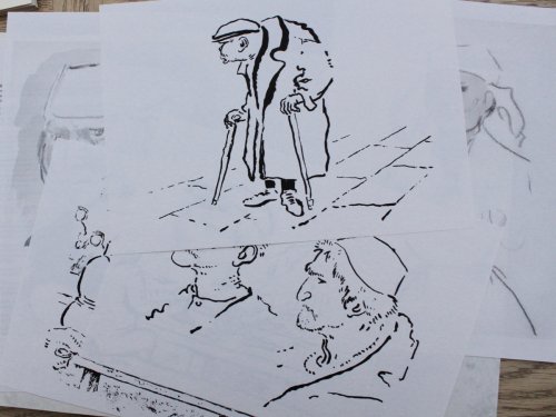 Mervyn Peake Review. Number 22. Journey to Yugoslavia. [5 drawings]