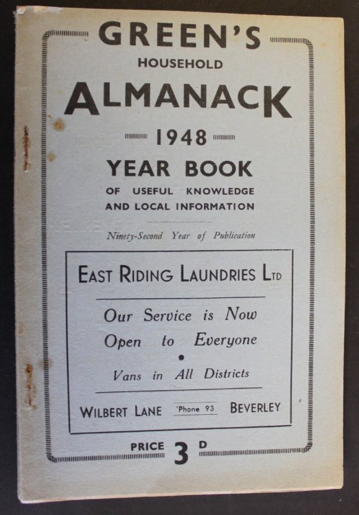 Green&rsquo;s Household Almanack & Diary for 1948.