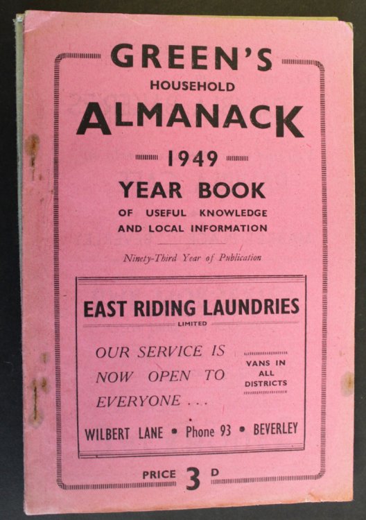 Green&rsquo;s Household Almanack & Diary for 1949.