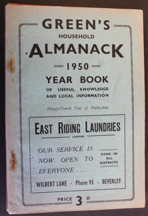 Green&rsquo;s Household Almanack & Diary for 1950.