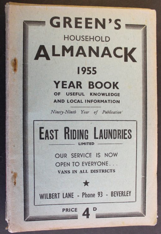 Green&rsquo;s Household Almanack & Diary for 1955.