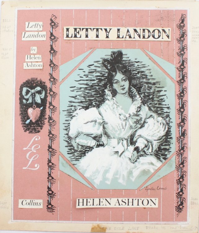 Original Artwork for Dust Wrapper to Helen Ashton&rsquo;s Letty Landon.