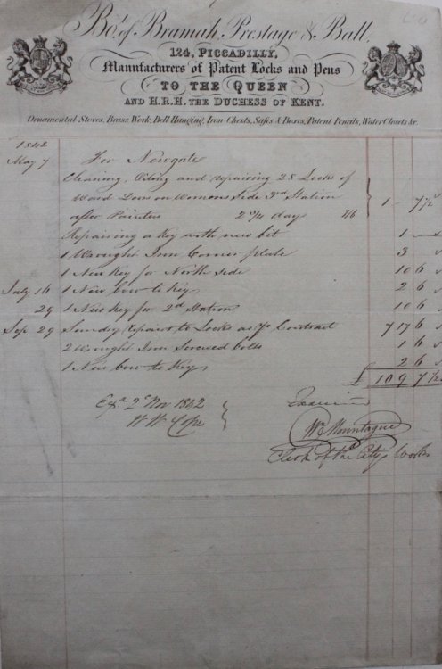 Image for Manufacturers of Patent Locks and Pens to the Queen and H.R.H. The Duchess of Kent. Manufacturers of Patent Locks and Pens to the Queen and H.R.H. The Duchess of Kent.