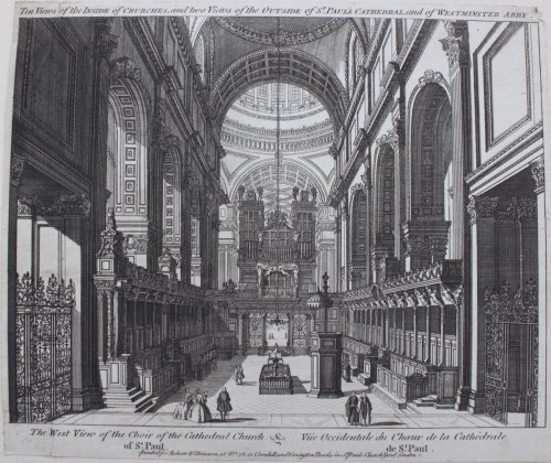 Image for The West View of the Choir of the Cathedral Church of St. Paul. The West View of the Choir of the Cathedral Church of St. Paul.