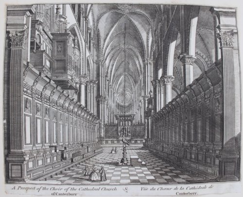 Image for A prospect of the Choir of the Cathedral Church of Canterbury. A prospect of the Choir of the Cathedral Church of Canterbury.