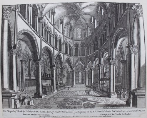 The Chapel of the Holy Trinity in the Cathedral of Canterbury, where Becket&rsquo;s Shrine was placed.