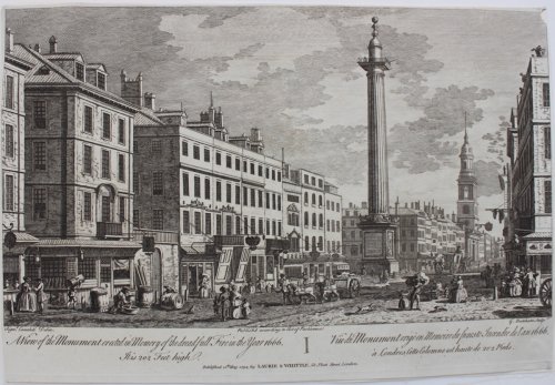 Image for A View of the Monument Erected in Memory of the Dreadfull Fire in the Year 1666. It is 202 Feet High. A View of the Monument Erected in Memory of the Dreadfull Fire in the Year 1666. It is 202 Feet High.