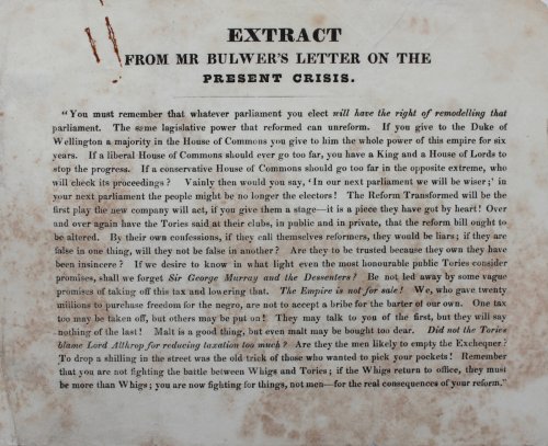 Extract from Mr Bulwer&rsquo;s Letter on the Present Crisis.