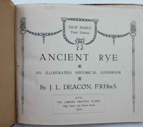 Ancient Rye; an illustrated handbook. [New Series, Third Edition]
