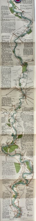The Oarsman&rsquo;s and Angler&rsquo;s Map of the River Thames, From The Source to London Bridge. Scale One Inch to a Mile. With Notes on Punting.