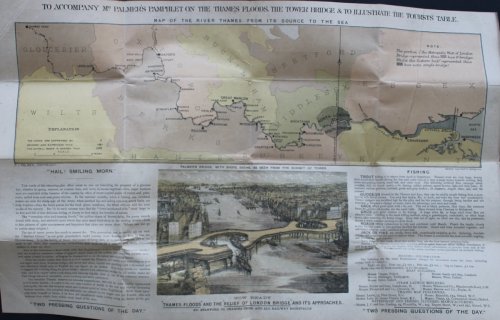 Ordnance Map and Tourists&rsquo; Table of the Thames. For the Angler, Tourist, and Boating Man. [slipcase title]