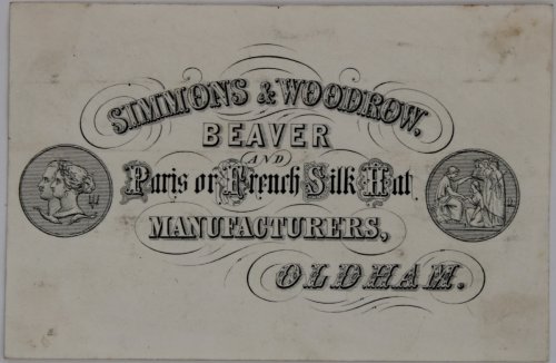 Beaver and Paris or French Silk Hat Manufacturers, Oldham.
