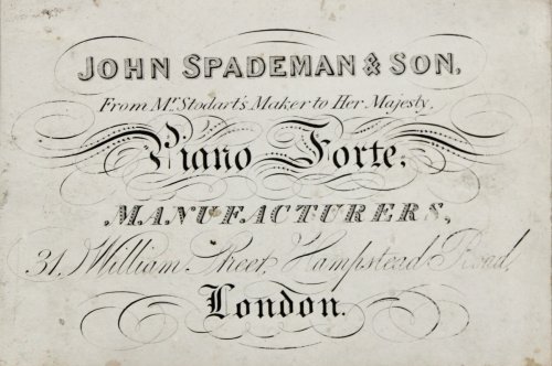 Image for From Mr. Stodart’s Maker to Her Majesty. Piano Forte Manufacturer. 31 William Street, Hampstead Road. From Mr. Stodart’s Maker to Her Majesty. Piano Forte Manufacturer. 31 William Street, Hampstead Road.