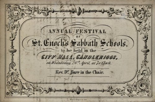 Image for Annual Festival to be held in the City Hall, Candlerigg, on Wednesday, 28th April at 7 o’Clock. Annual Festival to be held in the City Hall, Candlerigg, on Wednesday, 28th April at 7 o’Clock.
