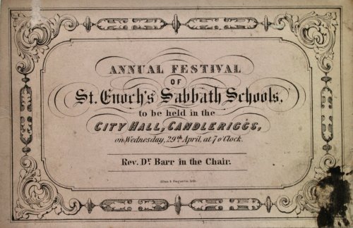 Image for Annual Festival to be held in the City Hall, Candlerigg, on Wednesday, 29th April at 7 o’Clock. Annual Festival to be held in the City Hall, Candlerigg, on Wednesday, 29th April at 7 o’Clock.