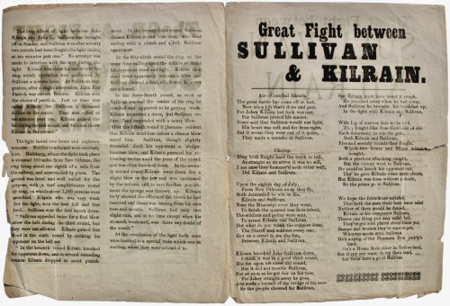 The Great Fight Between Sullivan and Kilrain.