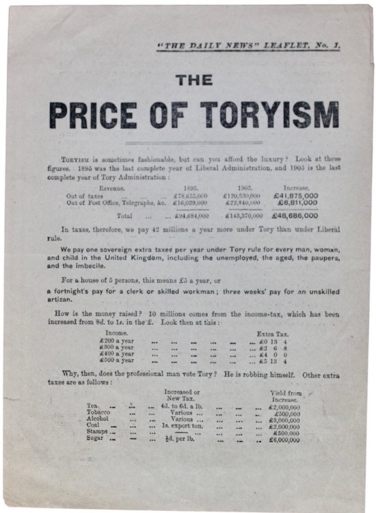 The Price of Toryism.