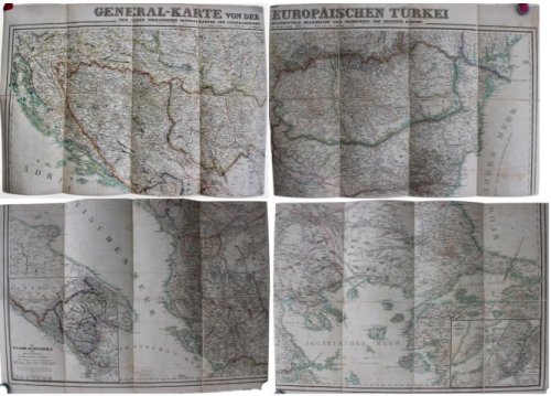 General-karte von der Europ&auml;ischen T&uuml;rkei. [with] Explanatory booklet on the map.