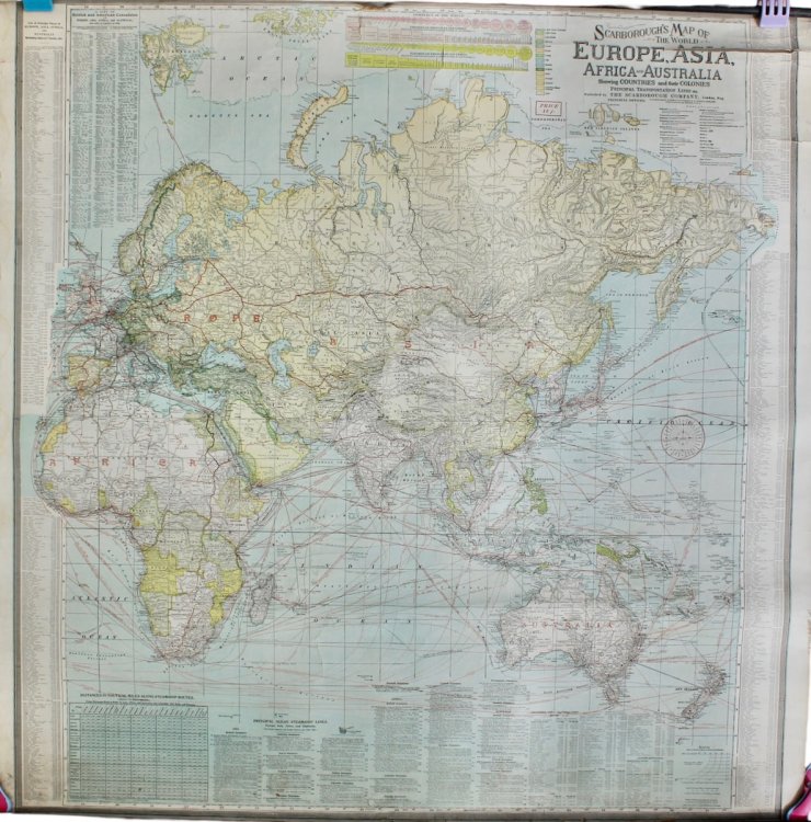 Scarborough&rsquo;s Map of the World: North and South America [and] Europe Asia, Africa and Australia.
