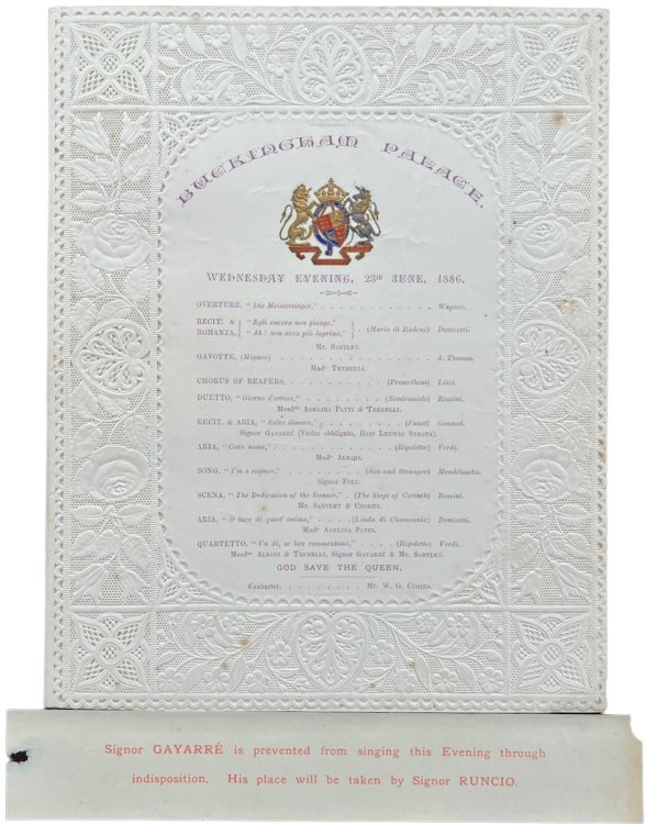Buckingham Palace. Wednesday Evening, 23rd June, 1886.