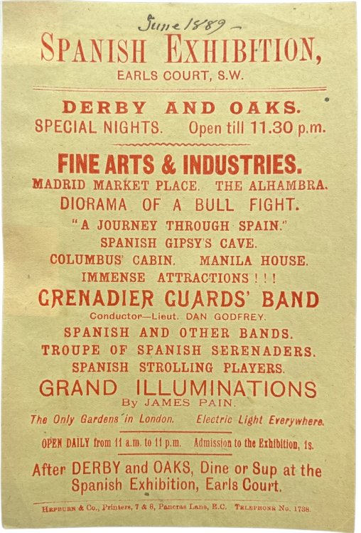 Spanish Exhibition. Fine Arts & Industries.