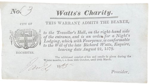 This Warrant Admits the Bearer, to the Traveller&rsquo;s Hall.