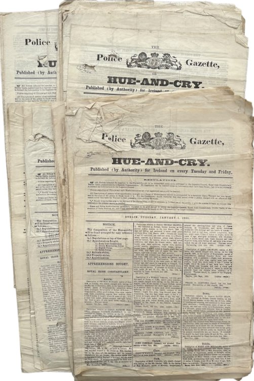 The Police Gazette and Hue-and-cry. Published (by Authority) for Ireland on every Tuesday and Friday. 1901.