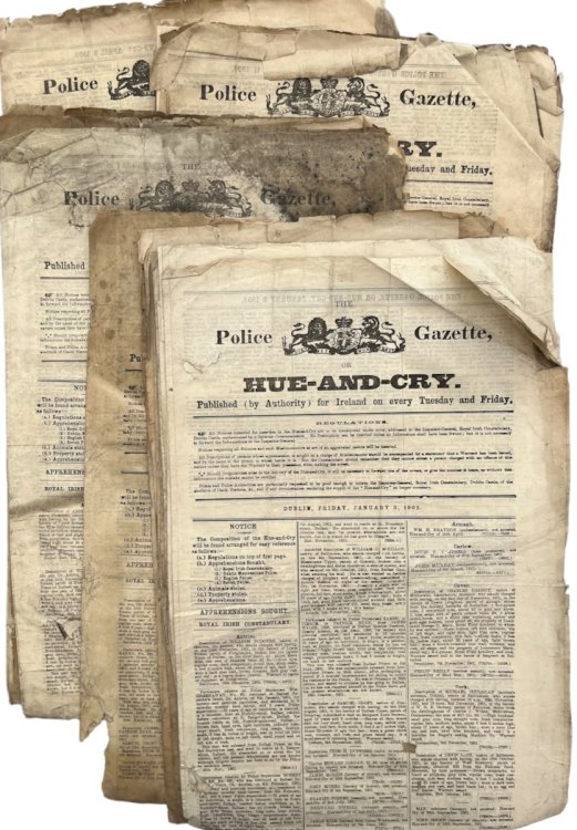 The Police Gazette and Hue-and-cry. Published (by Authority) for Ireland on every Tuesday and Friday. 1902.