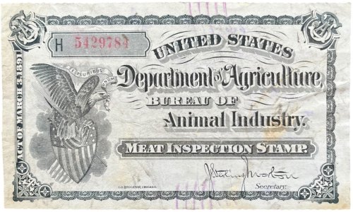 Meat Inspection Stamp.