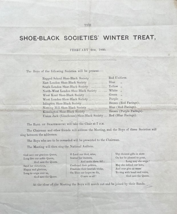 Image for The Shoe-Black Societies’ Winter Treat. The Shoe-Black Societies’ Winter Treat.