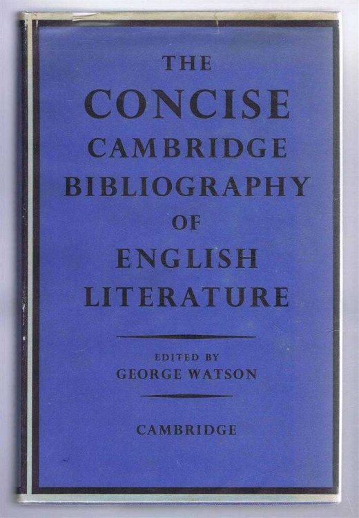 Image for The Concise Cambridge Bibliography of English Literature The Concise Cambridge Bibliography of English Literature