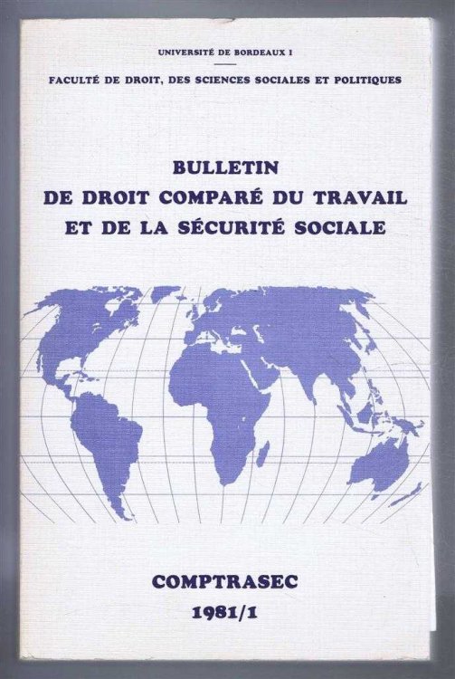 Image for Bulletin de droit compare du travail et de la securite sociale Bulletin de droit compare du travail et de la securite sociale