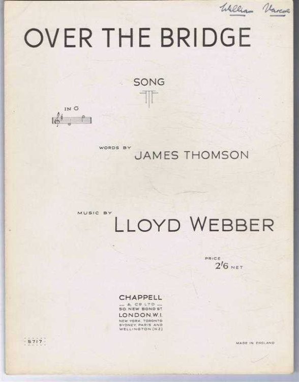Image for Over the Bridge, Song in G Over the Bridge, Song in G