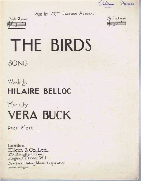 Image for The Birds, No. 1 in G minor The Birds, No. 1 in G minor